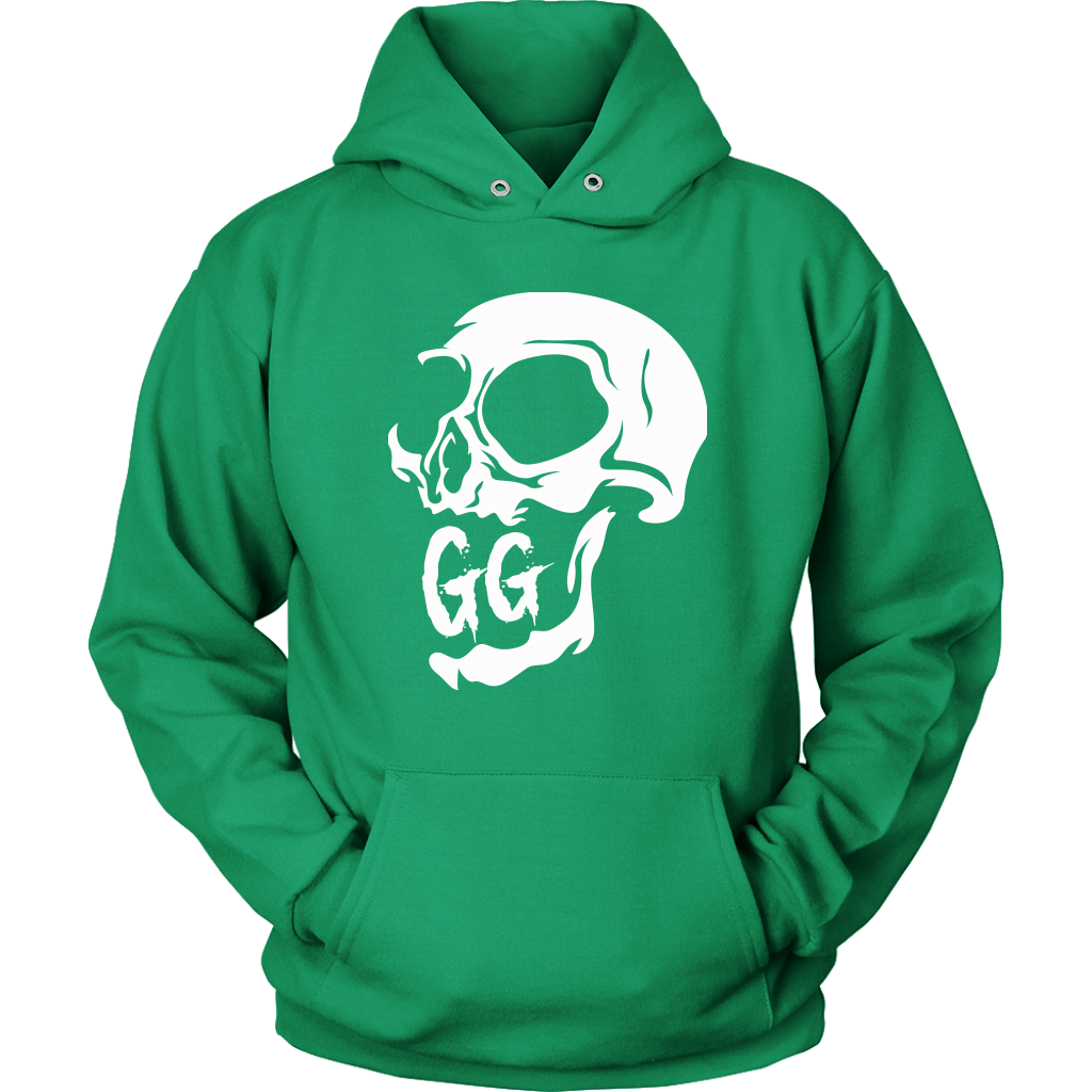 GRUMPY CREEPY SKULL HOODIE