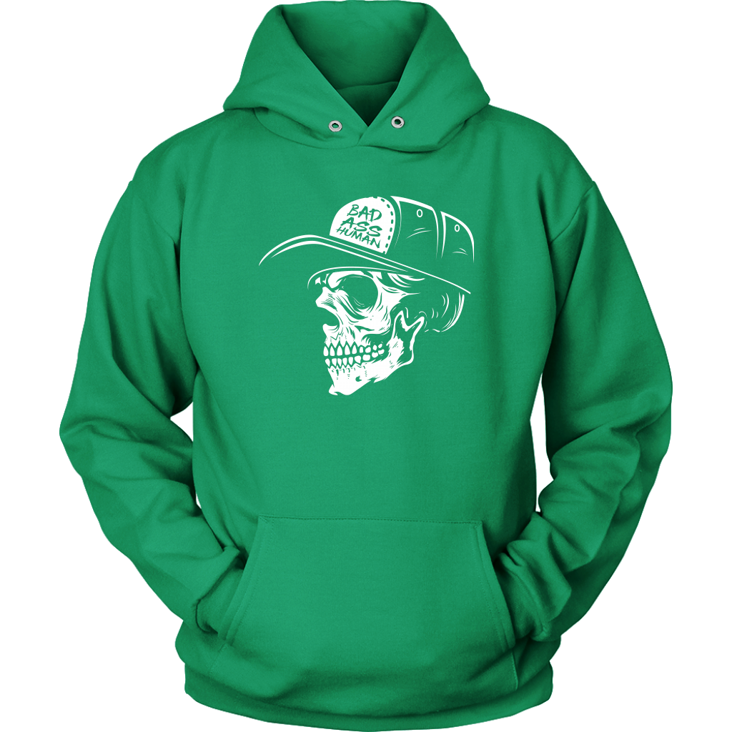 BAD ASS HUMAN SKULLCAP HOODIE