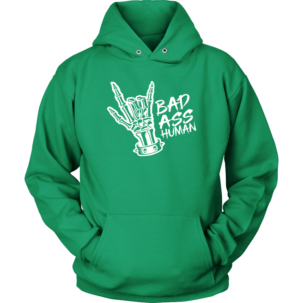 BAD ASS HUMAN SKULL HAND HOODIE
