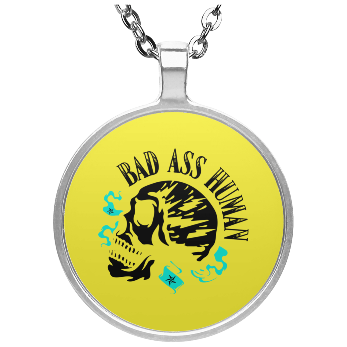 BAD ASS HUMAN MOHAWK NECKLACE