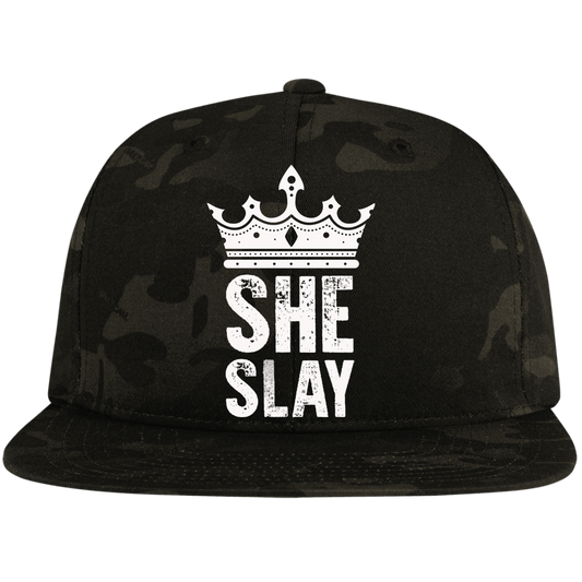 SHE SLAY High-Profile Snapback Hat