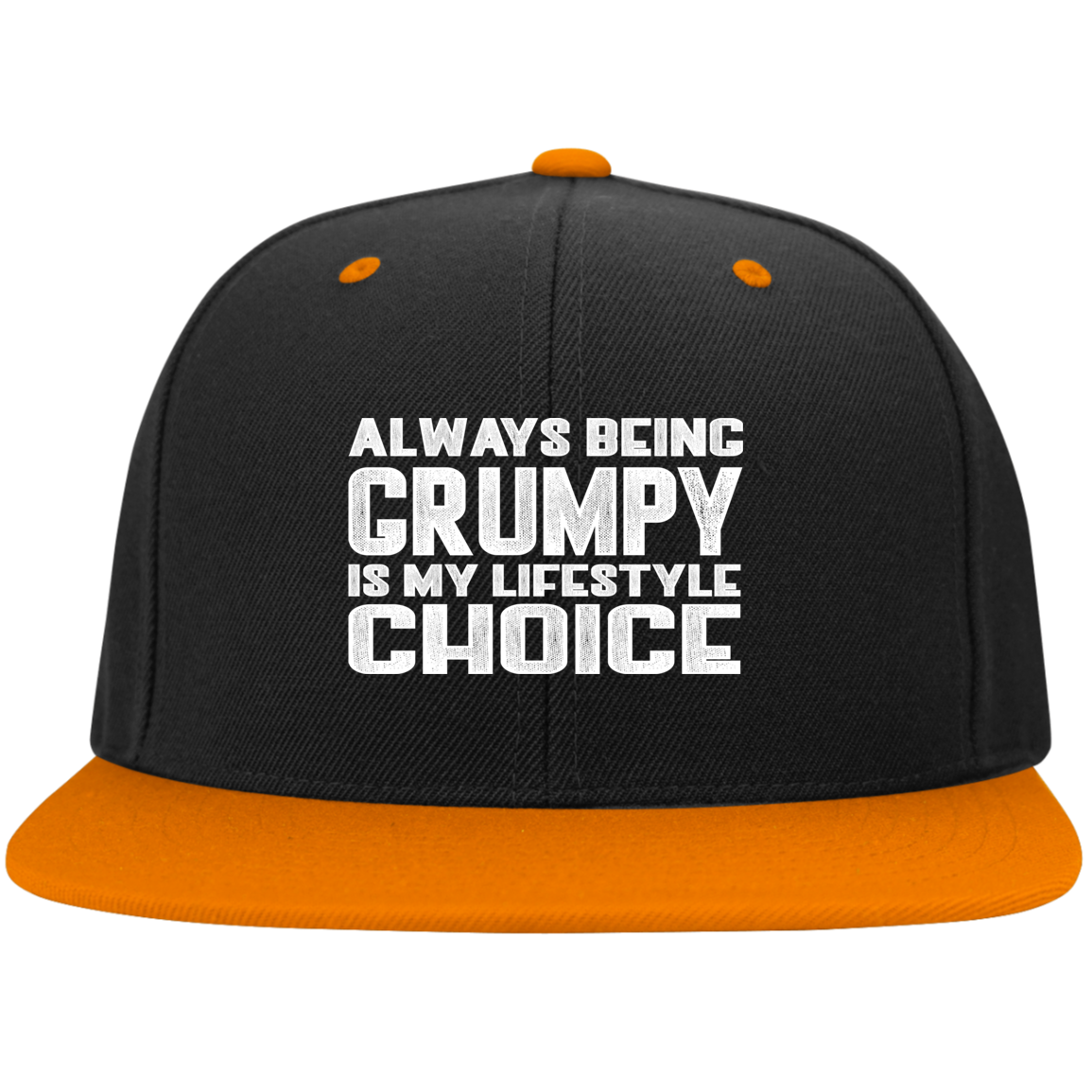GRUMPY LIFESTYLE High-Profile Snapback Hat