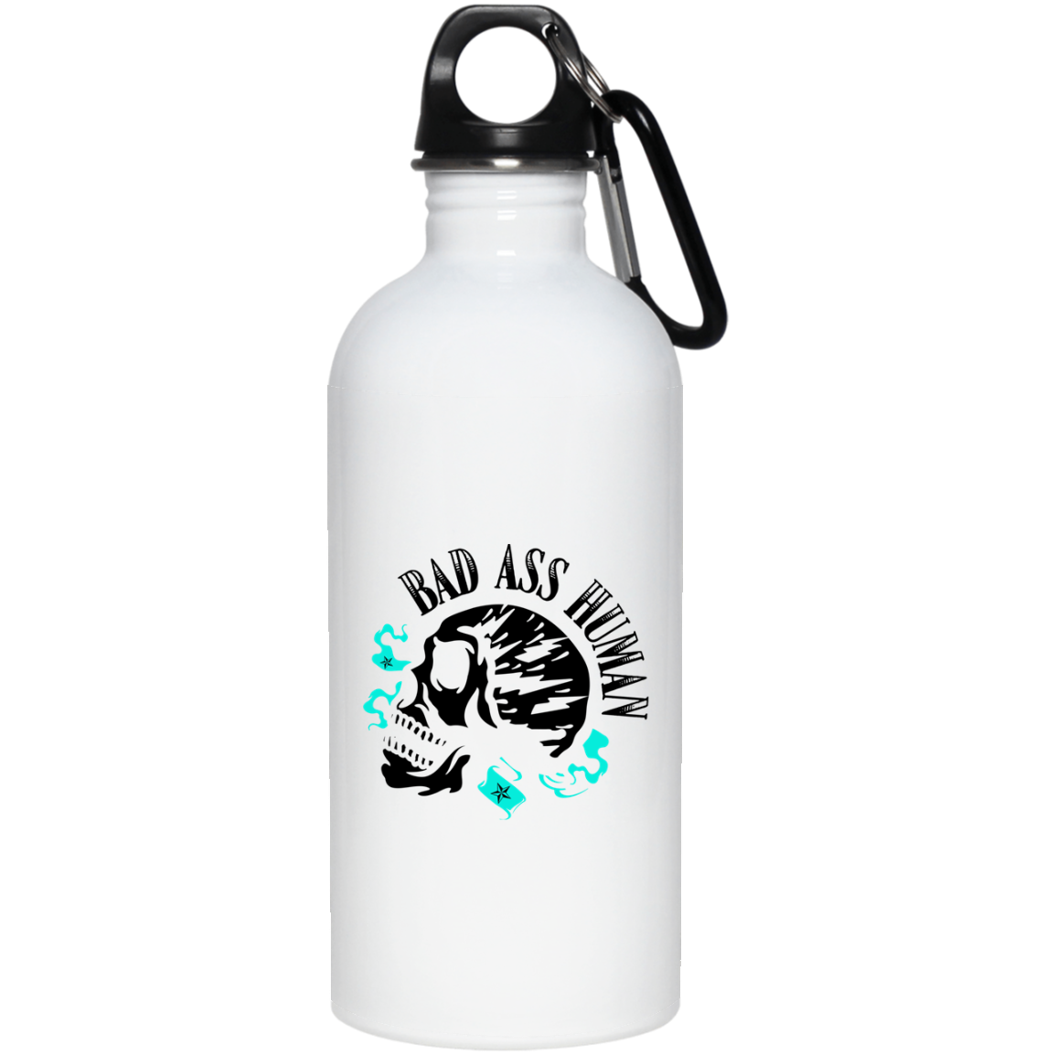 BAD ASS HUMAN MOHAWK STAINLESS STEEL 20 0Z WATER BOTTLE