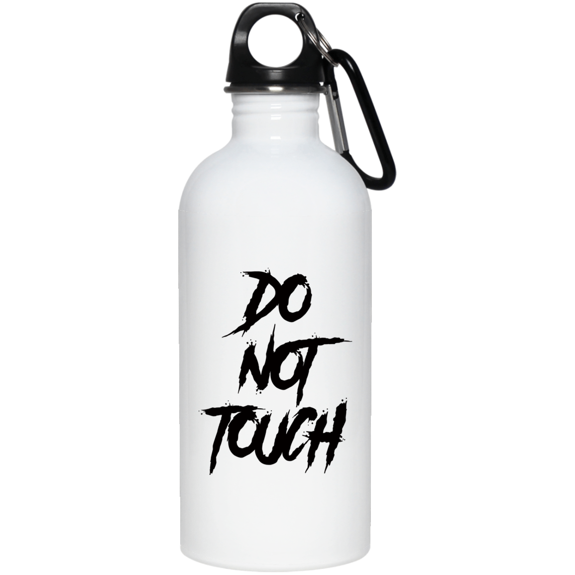 DO NOT TOUCH STAINLESS STEEL 20 0Z WATER BOTTLE