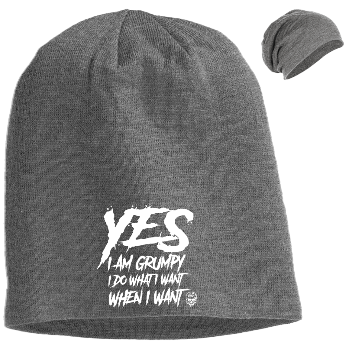 YES I AM GRUMPY Slouch Beanie