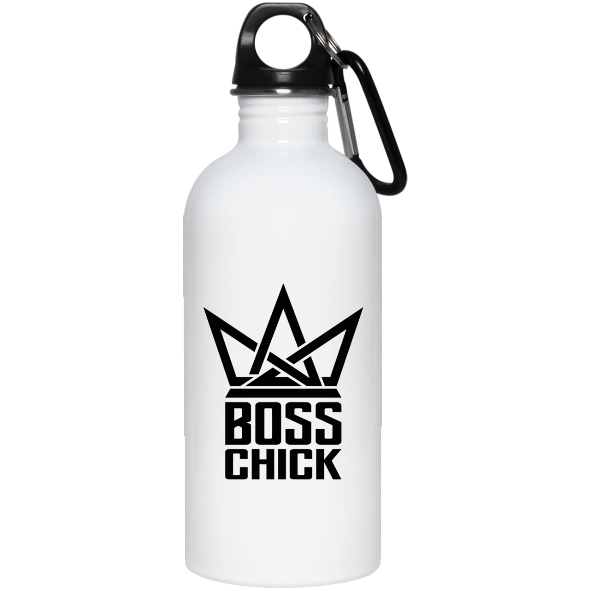 BOSS CHICK STAINLESS STEEL 20 0Z WATER BOTTLE