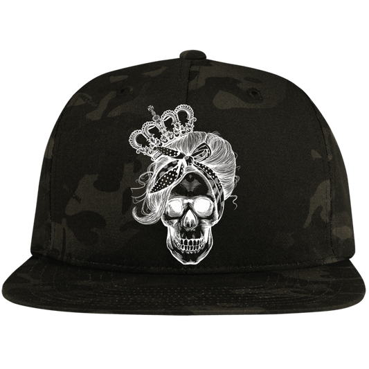 LONG LIVE THE QUEEN SKULL High-Profile Snapback Hat