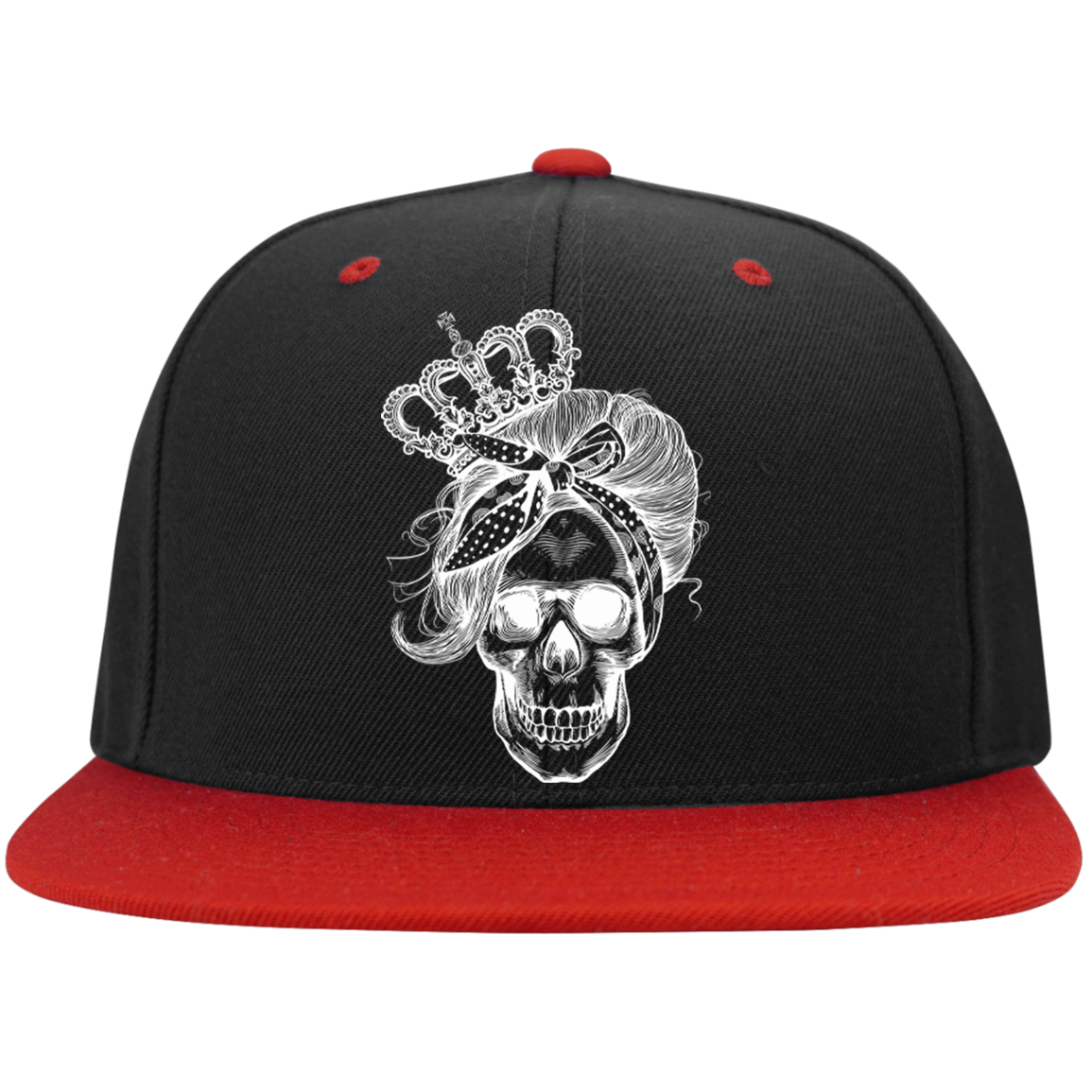 LONG LIVE THE QUEEN SKULL High-Profile Snapback Hat