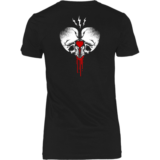 CREATE DESTROY BAD ASS HUMAN WOMENS TSHIRT