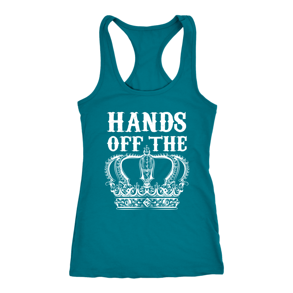 HANDS OFF THE CROWN RACERBACK TANK