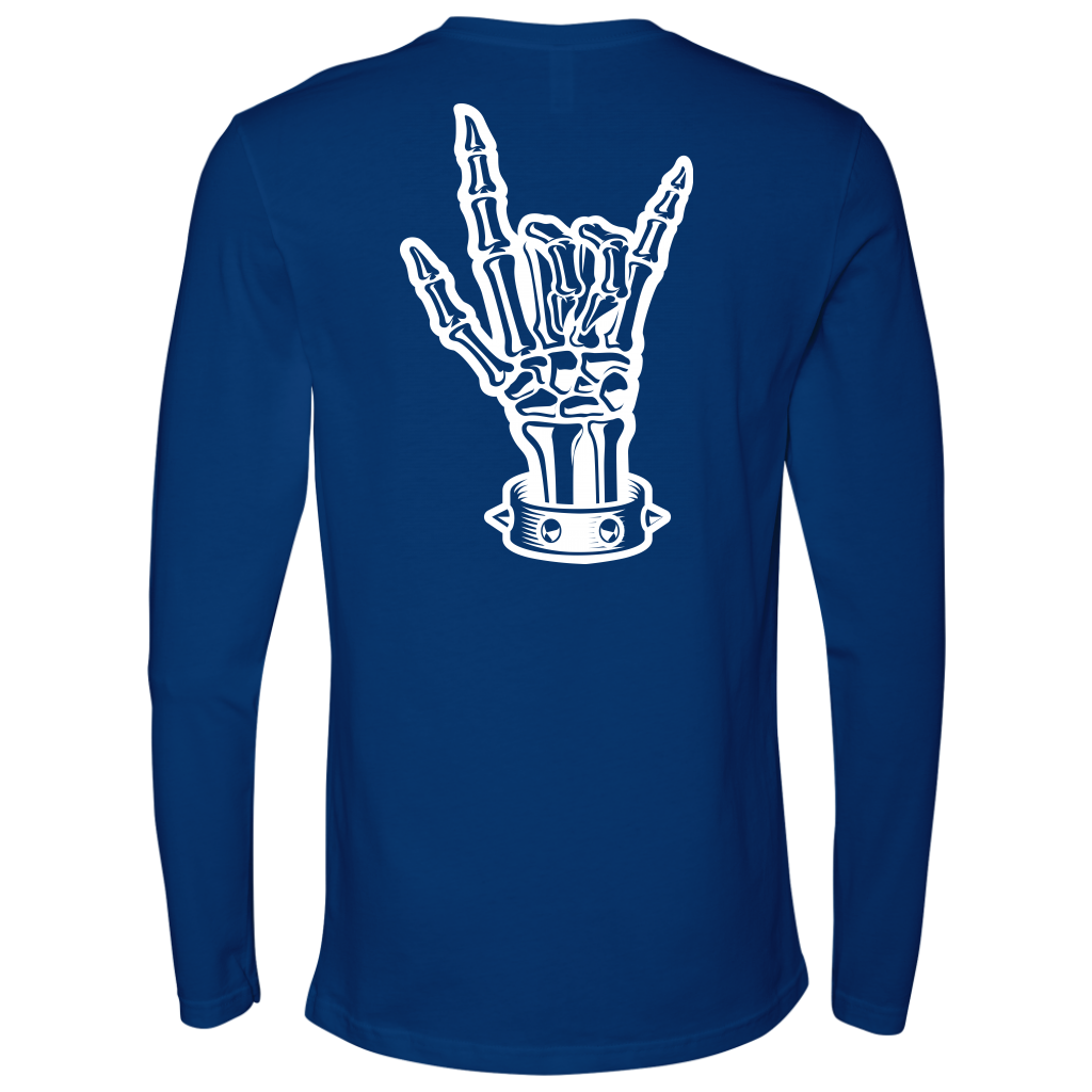 BAD ASS HUMAN SKULL ROCK LONG SLEEVE