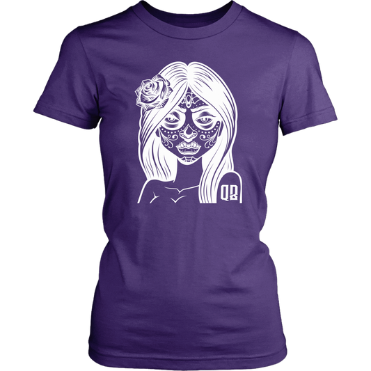 QB DAY OF THE DEAD WOMENS TSHIRT