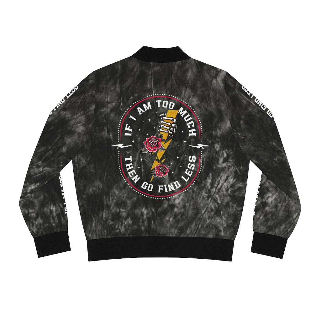 TOO MUCH FIND LESS Women's Bomber Jacket