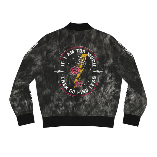 TOO MUCH FIND LESS Women's Bomber Jacket