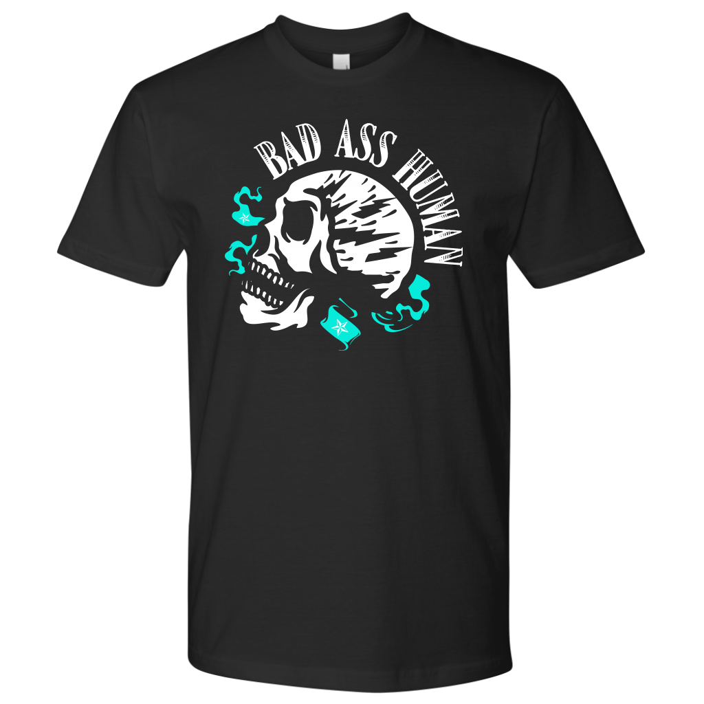 BAD ASS HUMAN MOHAWK MEN TSHIRT