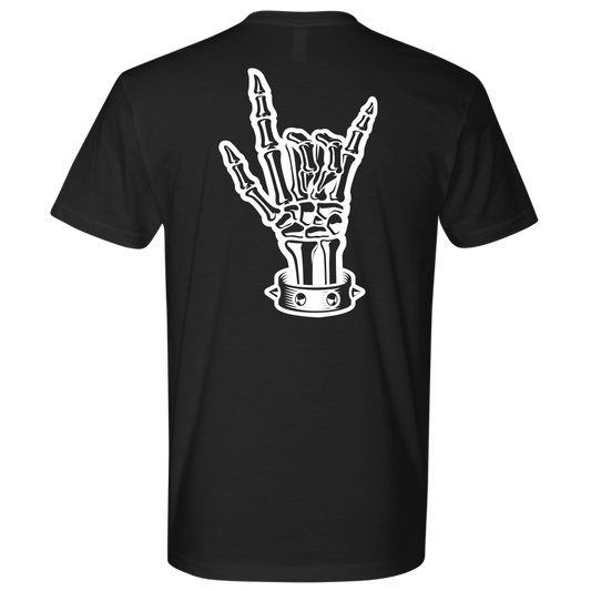 BAD ASS HUMAN SKULL ROCK TSHIRT