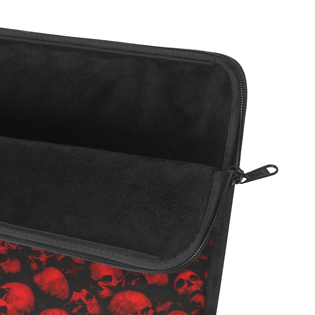 GRUMPY ASS GUYS CLUB RED SKULL Laptop Sleeve
