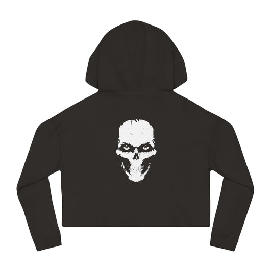 DO NOT TOUCH Cropped Hooded Sweatshirt