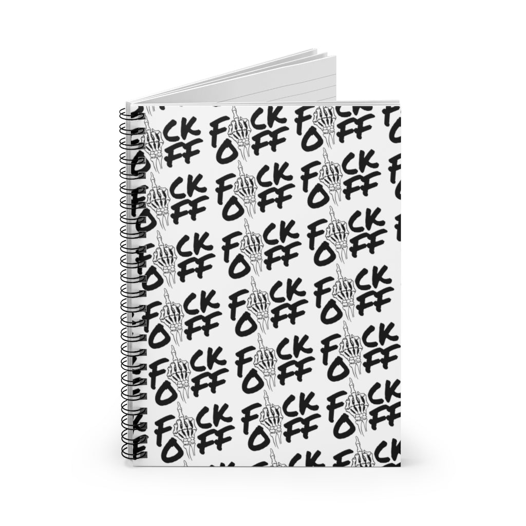 F*CK OFF Spiral Notebook - Ruled Line