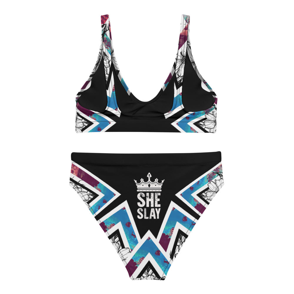 SHE SLAY Recycled High-Waisted Bikini