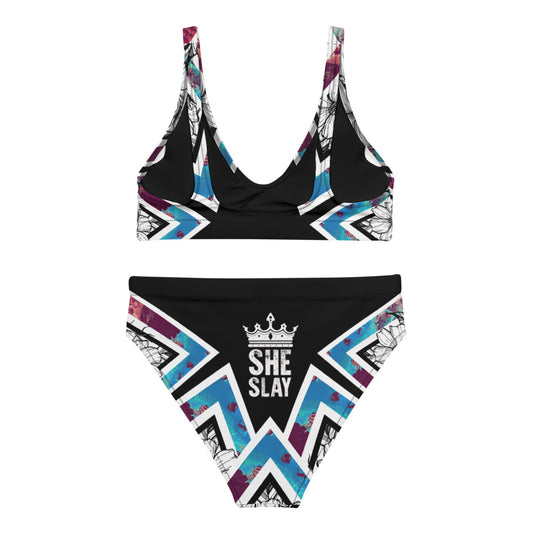 SHE SLAY Recycled High-Waisted Bikini