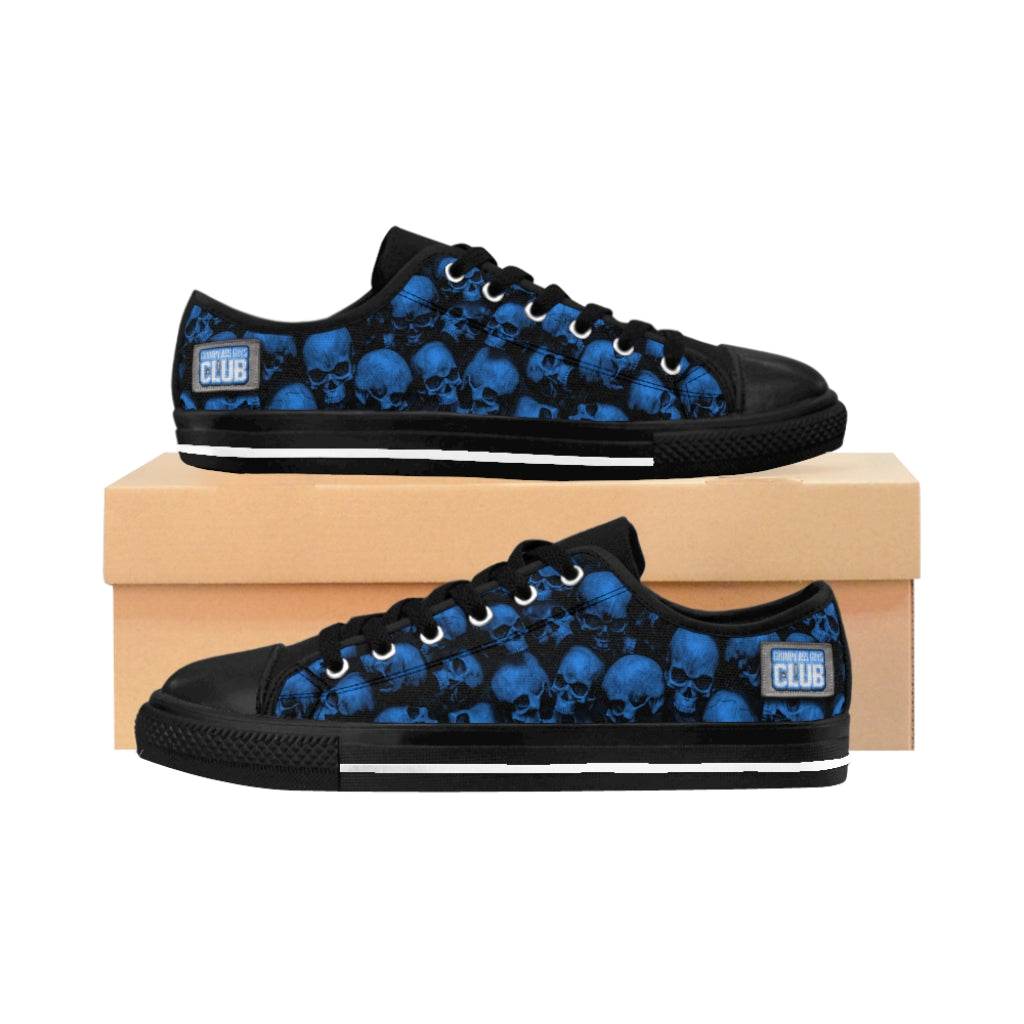 GRUMPY ASS GUYS CLUB BLUE SKULL Men's Sneakers