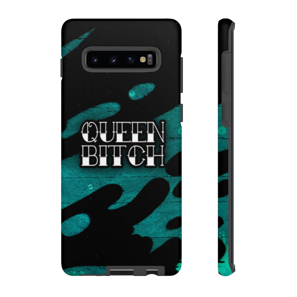 QUEEN BITCH TITLE GRAFFITI Tough Phone Case