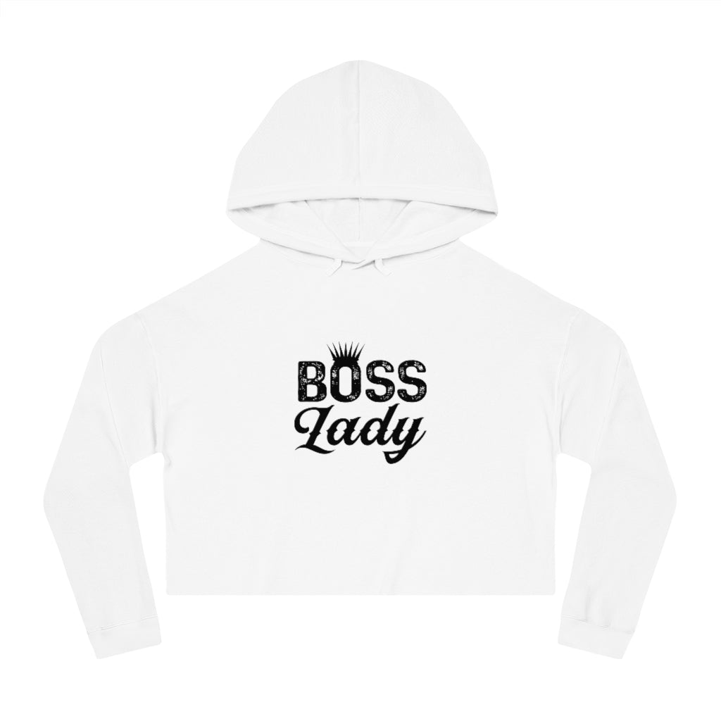 BOSS LADY Cropped Hooded Sweatshirt