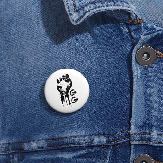 GRUMPY GUY FIST Pin Buttons