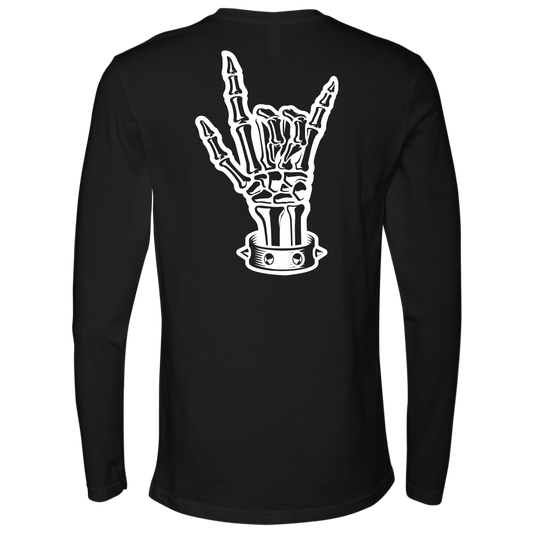 BAD ASS HUMAN SKULL ROCK LONG SLEEVE