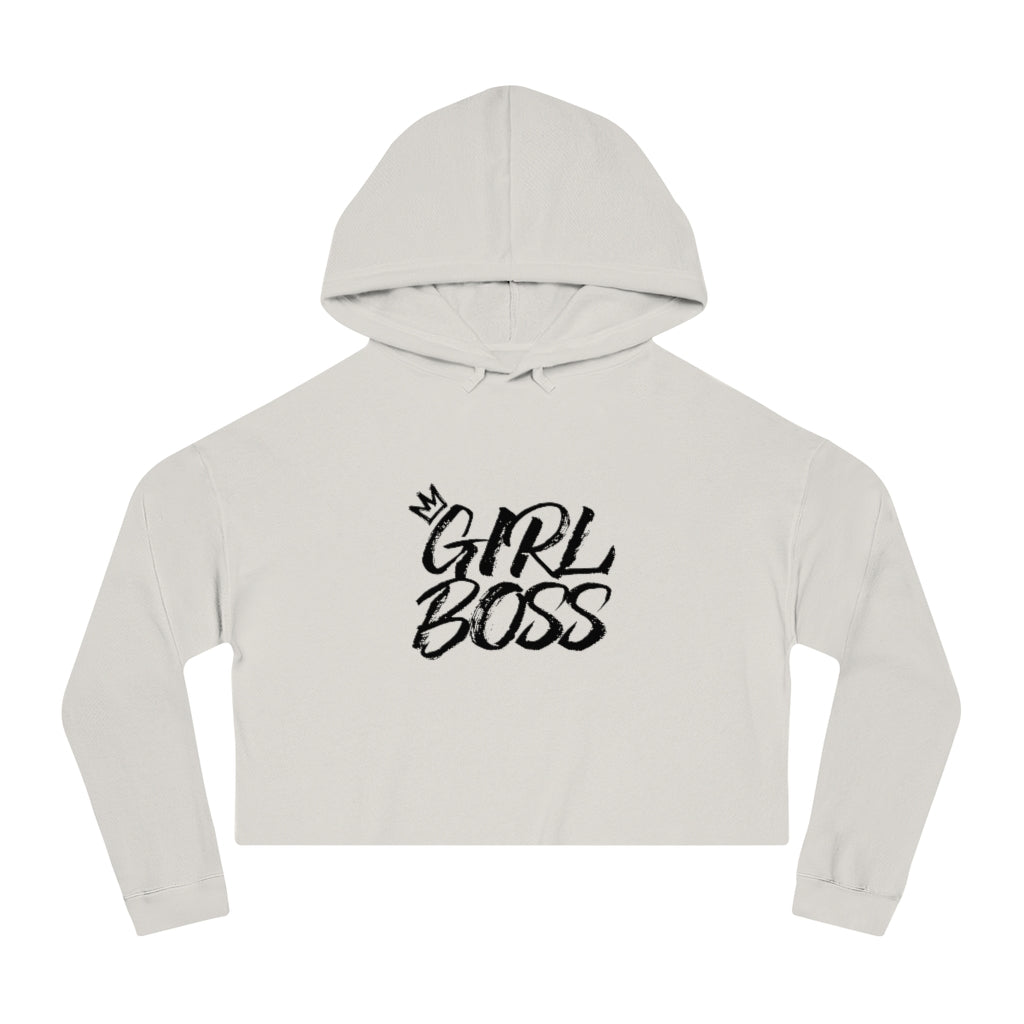 GIRL BOSS Cropped Hooded Sweatshirt