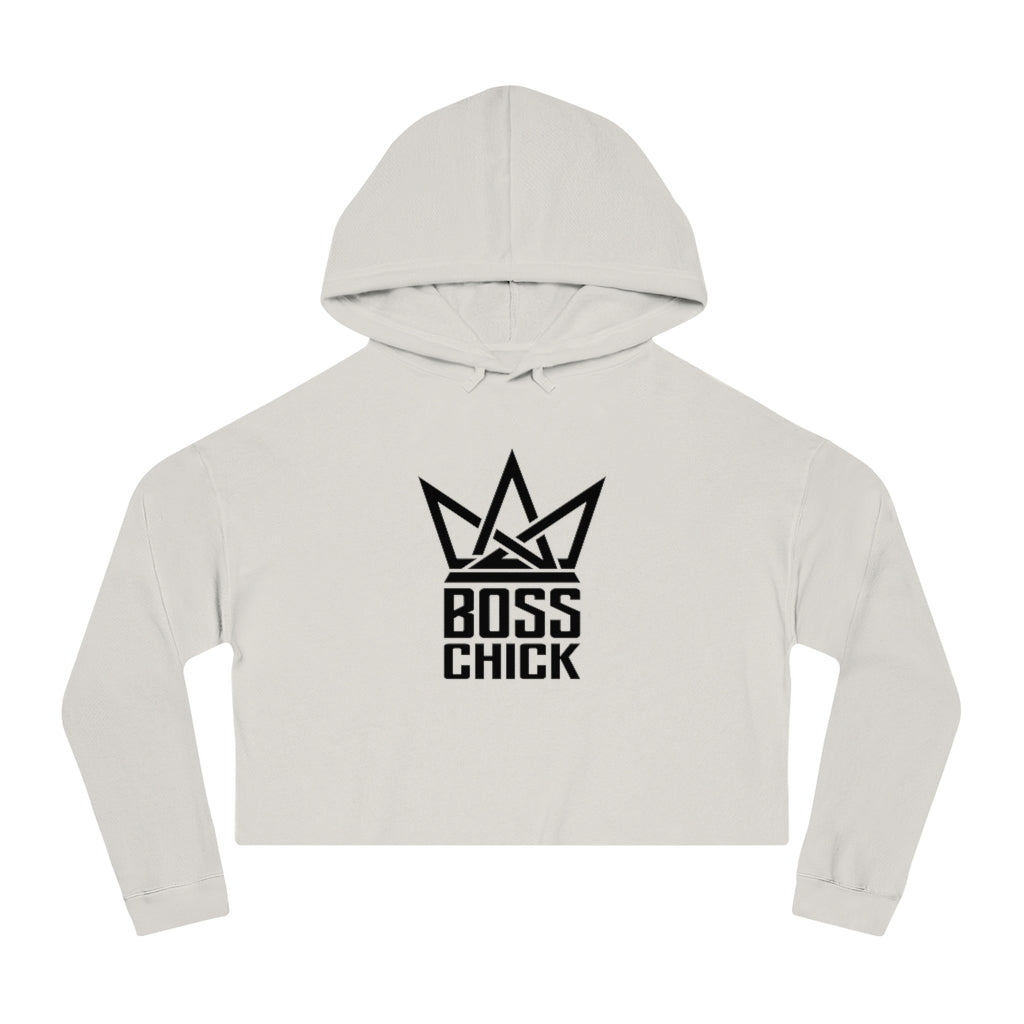 BOSS CHICK Cropped Hooded Sweatshirt