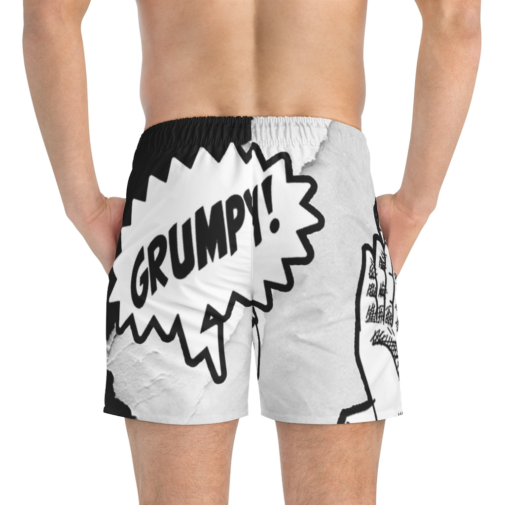 GRUMPY GUYS SCREAM Swim Trunks