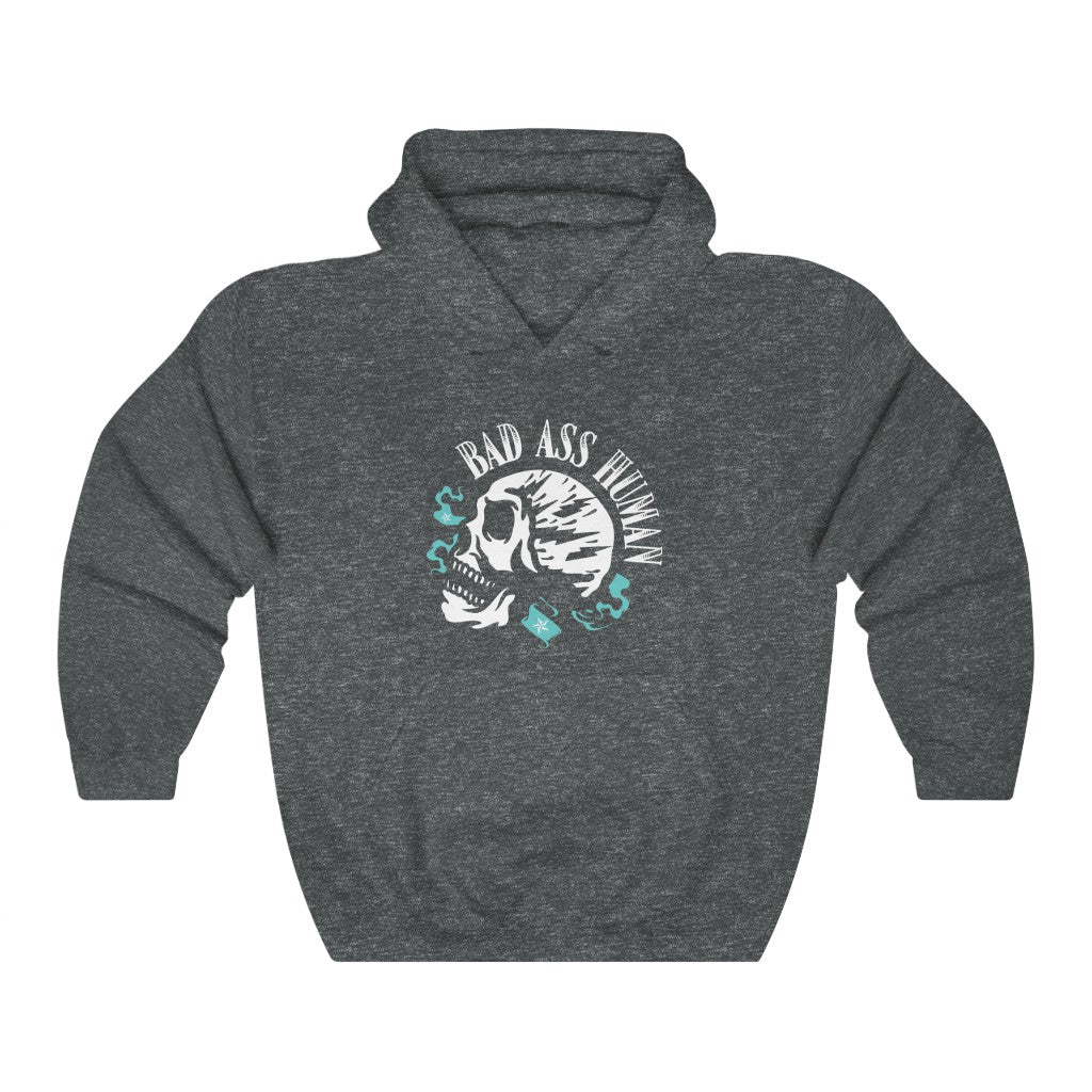 BAD ASS HUMAN MOHAWK Heavy Blend™ Hooded Sweatshirt