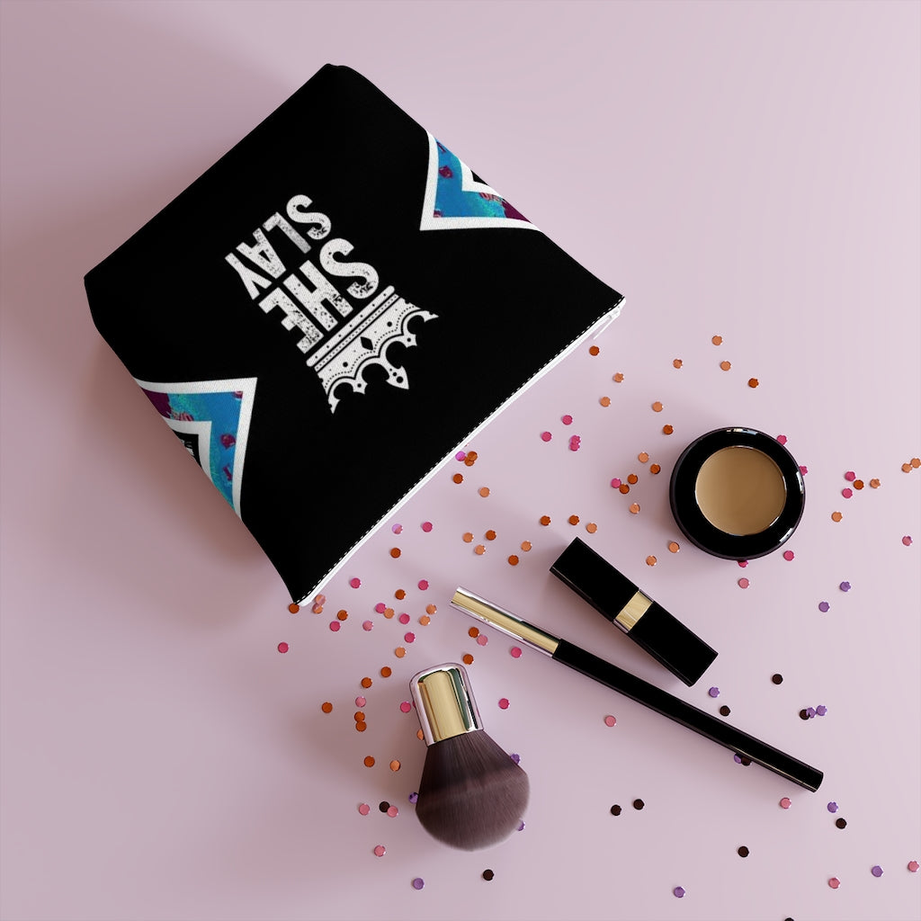 SHE SLAY Cotton Cosmetic Bag