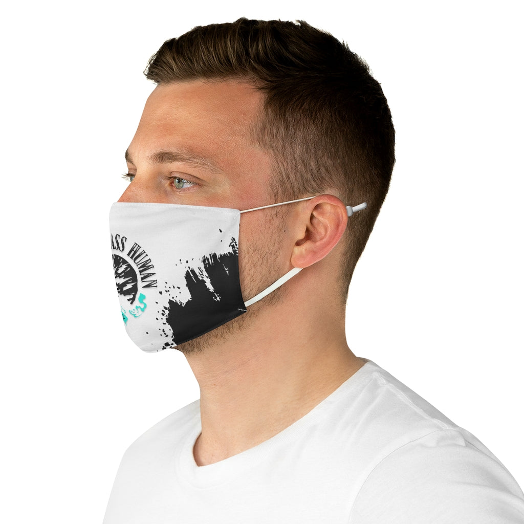 BAD ASS HUMAN MOHAWK Fabric Face Mask