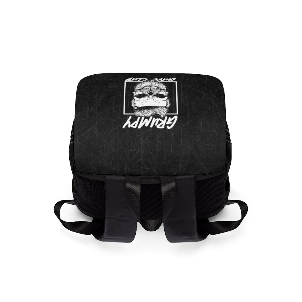 GRUMPY GUYS CLUB SKULL Casual Shoulder Backpack