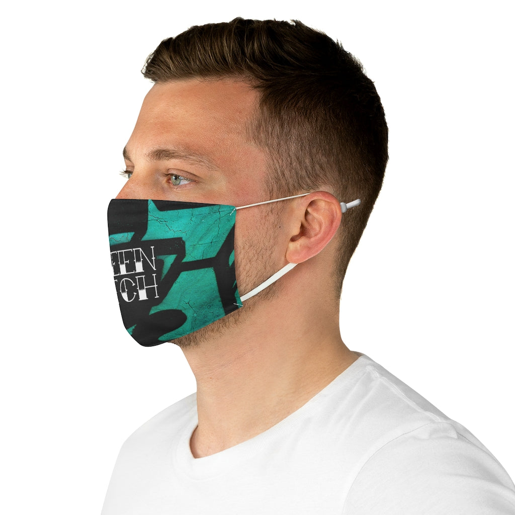QUEEN BITCH TATTOO GRAFFITI Fabric Face Mask