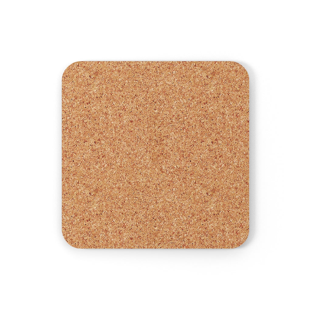 GRUMPY GUYS CLUB SKULL Corkwood Coaster Set
