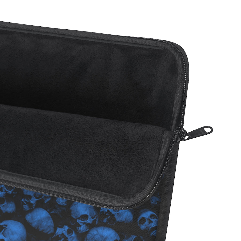 GRUMPY ASS GUYS CLUB BLUE SKULL Laptop Sleeve