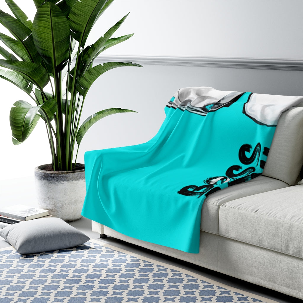 BOSS BITCH BULLET OIL Sherpa Fleece Blanket