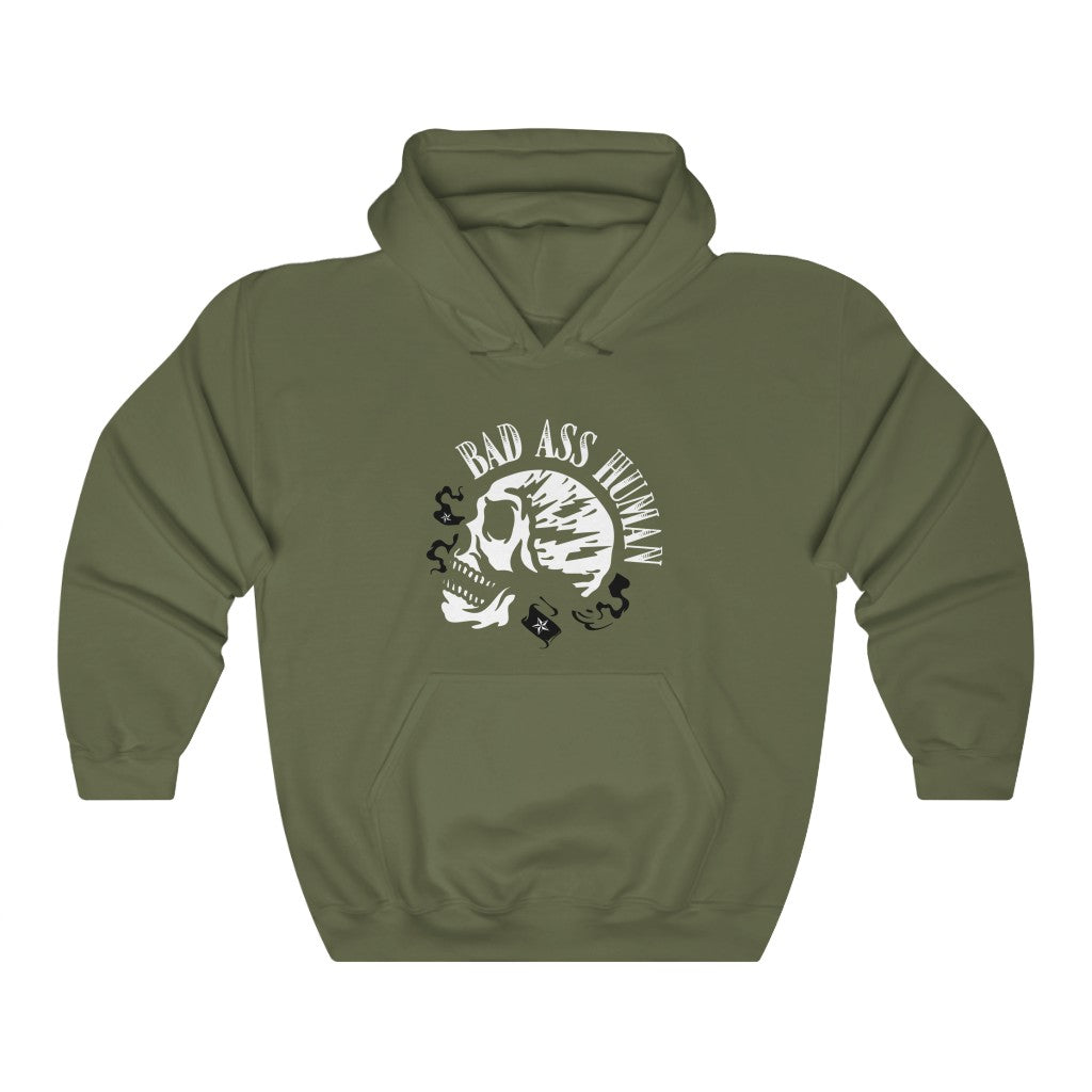 BAD ASS HUMAN MOHAWK Heavy Blend™ Hooded Sweatshirt