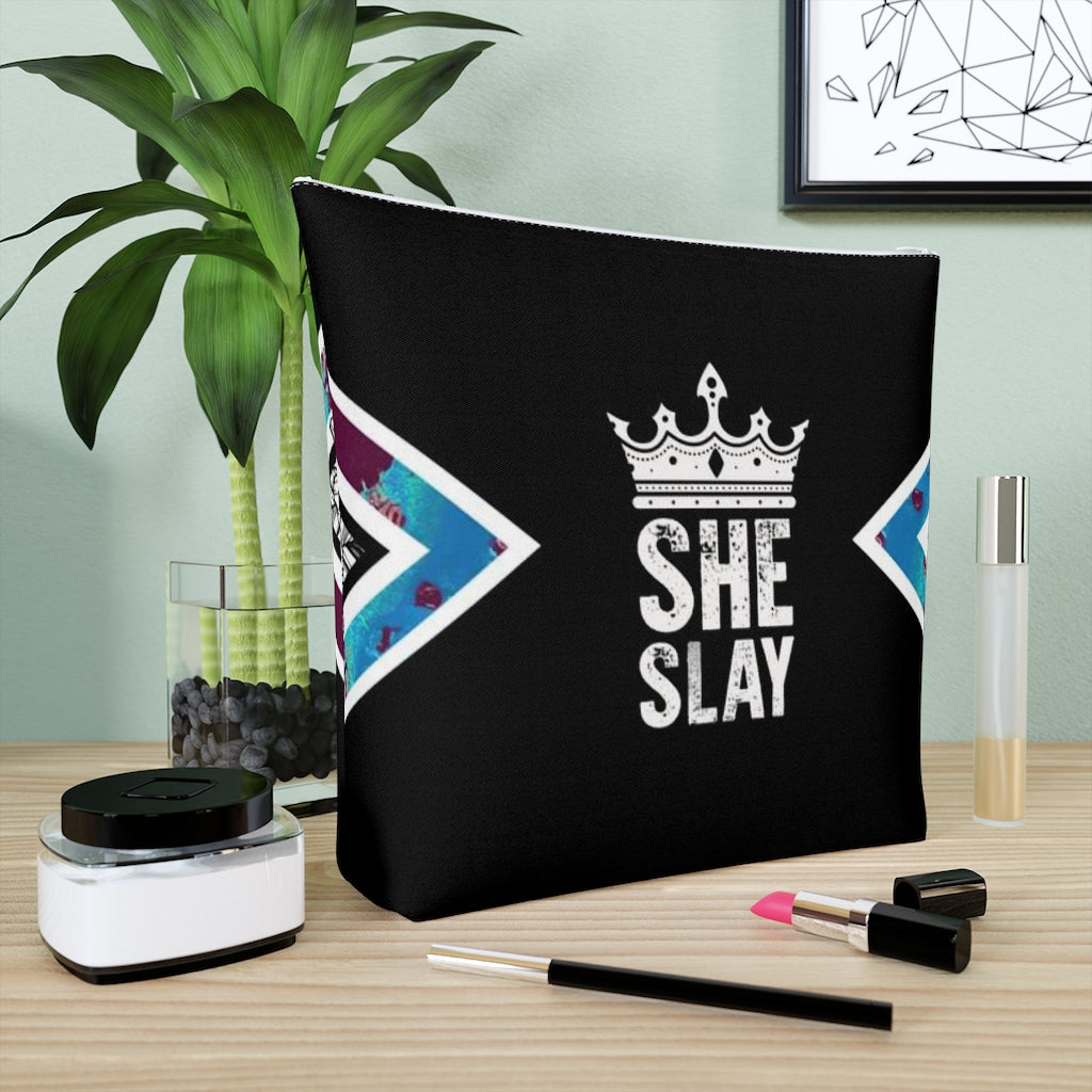 SHE SLAY Cotton Cosmetic Bag