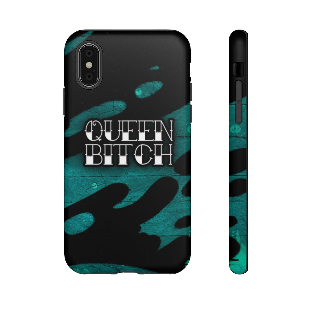 QUEEN BITCH TITLE GRAFFITI Tough Phone Case