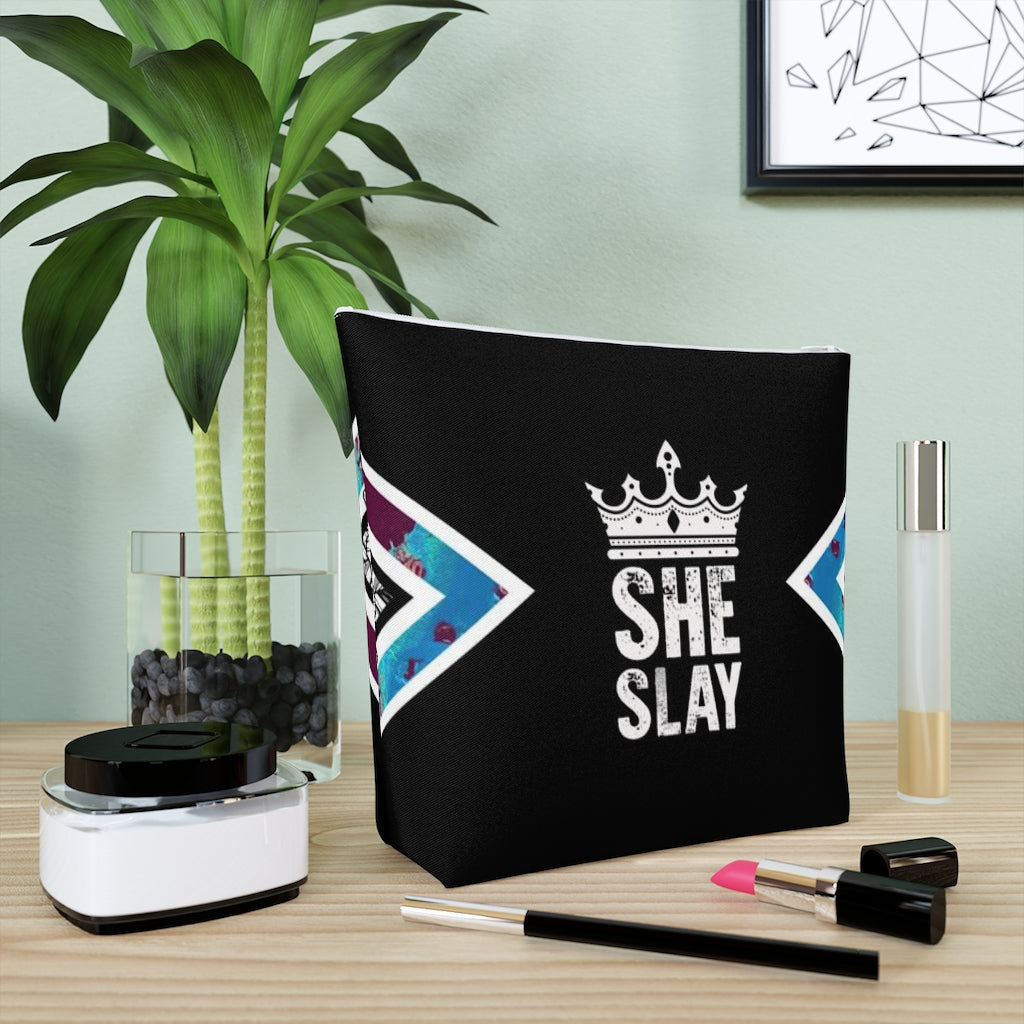 SHE SLAY Cotton Cosmetic Bag