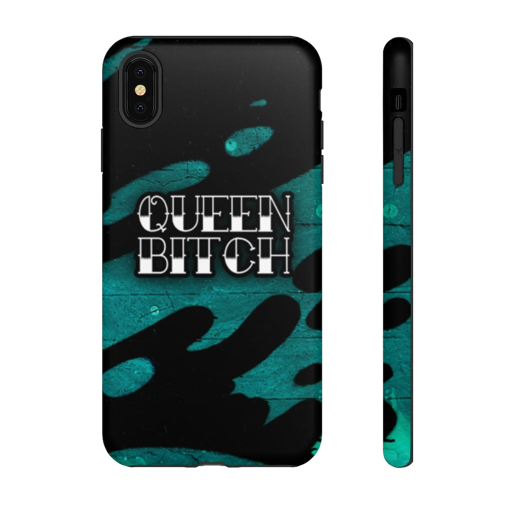 QUEEN BITCH TITLE GRAFFITI Tough Phone Case