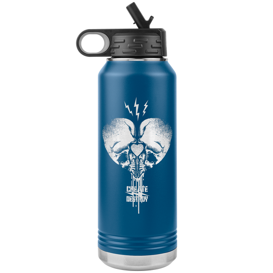 CREATE DESTROY BAD ASS HUMAN 32 OZ WATER BOTTLE