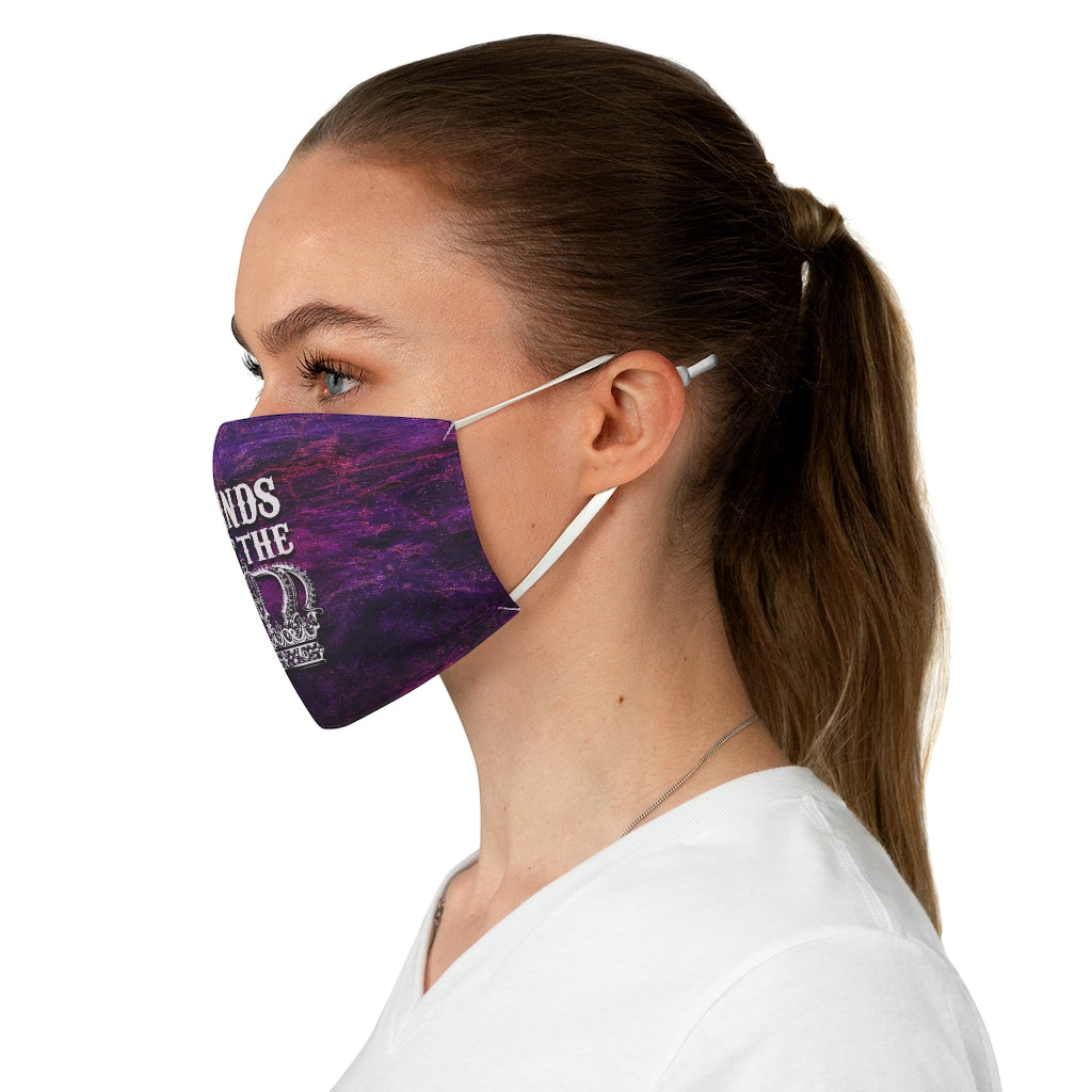 HANDS OFF THE CROWN Fabric Face Mask