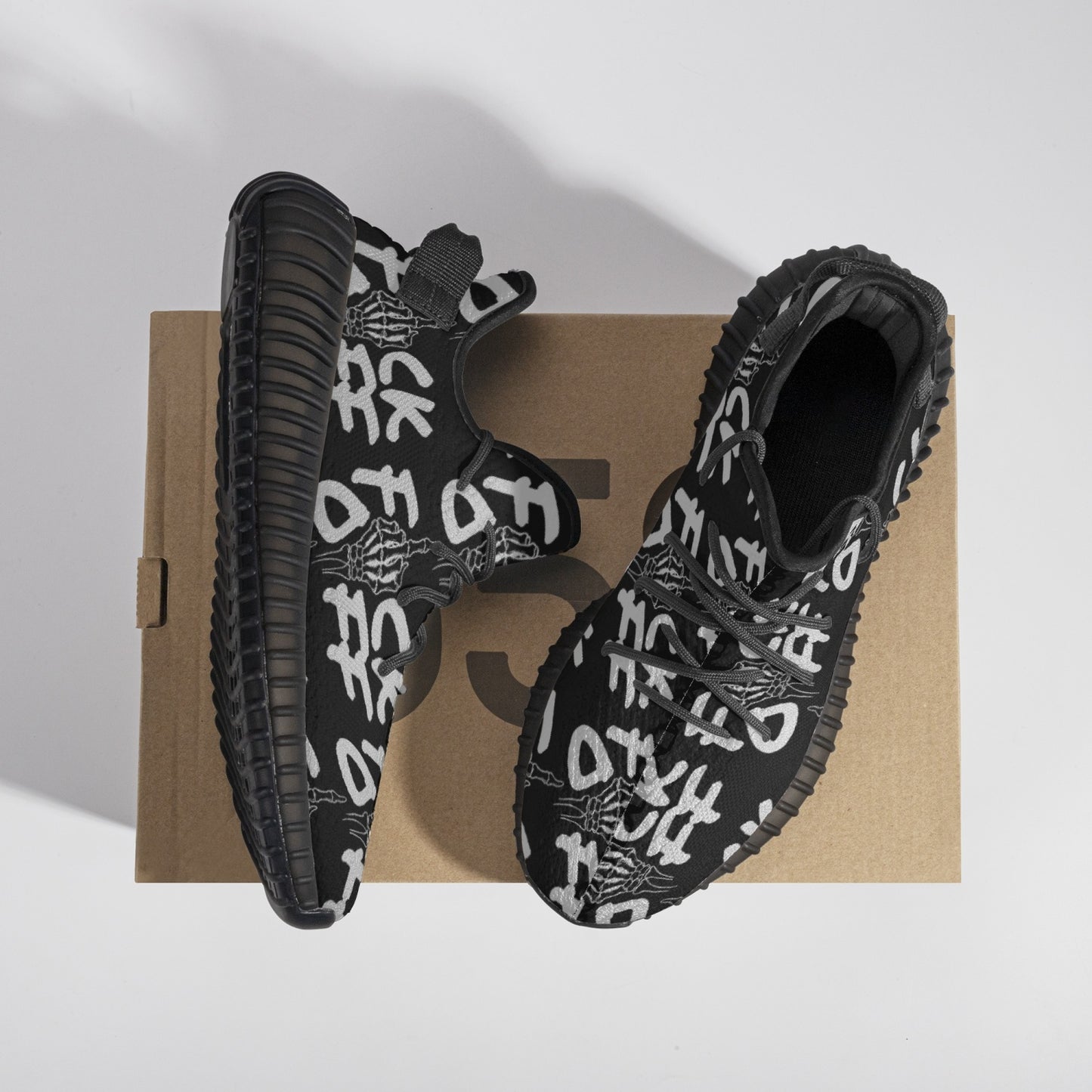 F*CK OFF Trendy Mesh Knit Sneakers