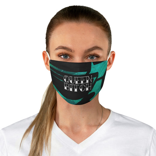 QUEEN BITCH TATTOO GRAFFITI Fabric Face Mask